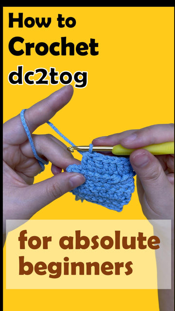 10 How to Crochet Double Crochet Decrease(dc2tog) | Step-by-Step for Beginners